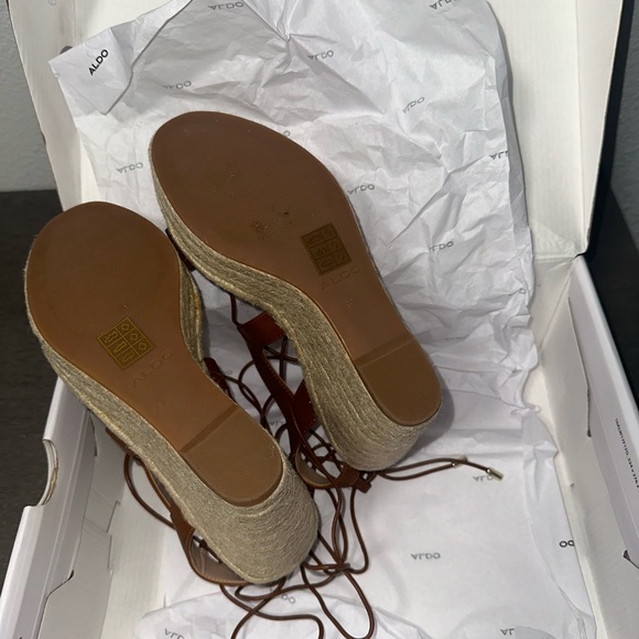 Aldo oxandra 220-cognac platform wedges - Picture 4 of 7